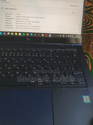 Laptop HP Elite Dragonfly x360 8th Gen 8GB Intel Core i5 SSD 256GB