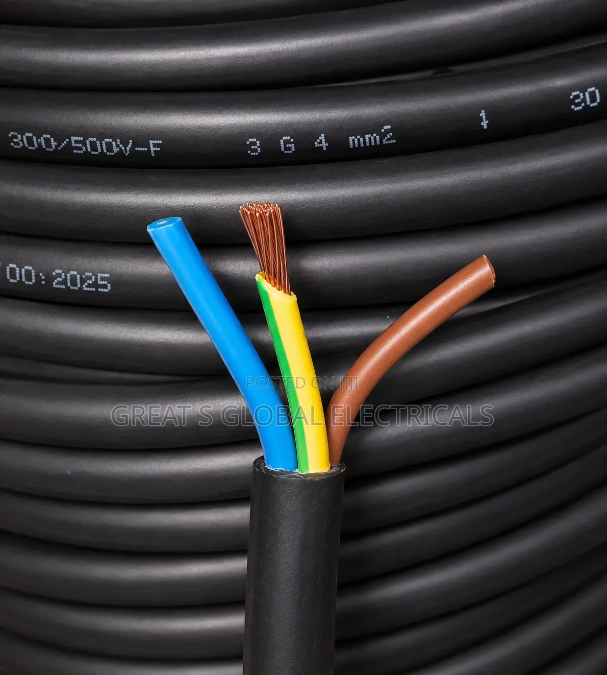 3 Core 4mm2 Flexible Copper Cable