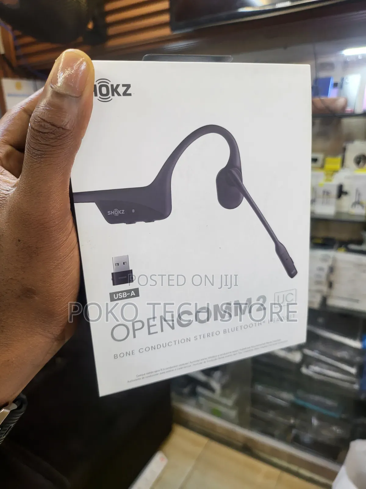 Shokz Opencomm2 Uc Bone Conduction Stereo Bluetooth Headset