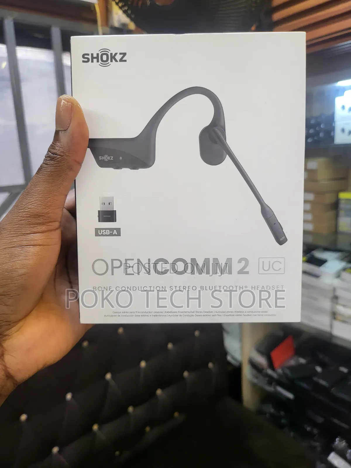 Shokz Opencomm2 Uc Bone Conduction Stereo Bluetooth Headset