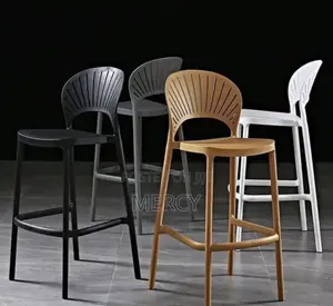 Elegant Plastic High Bar Stool