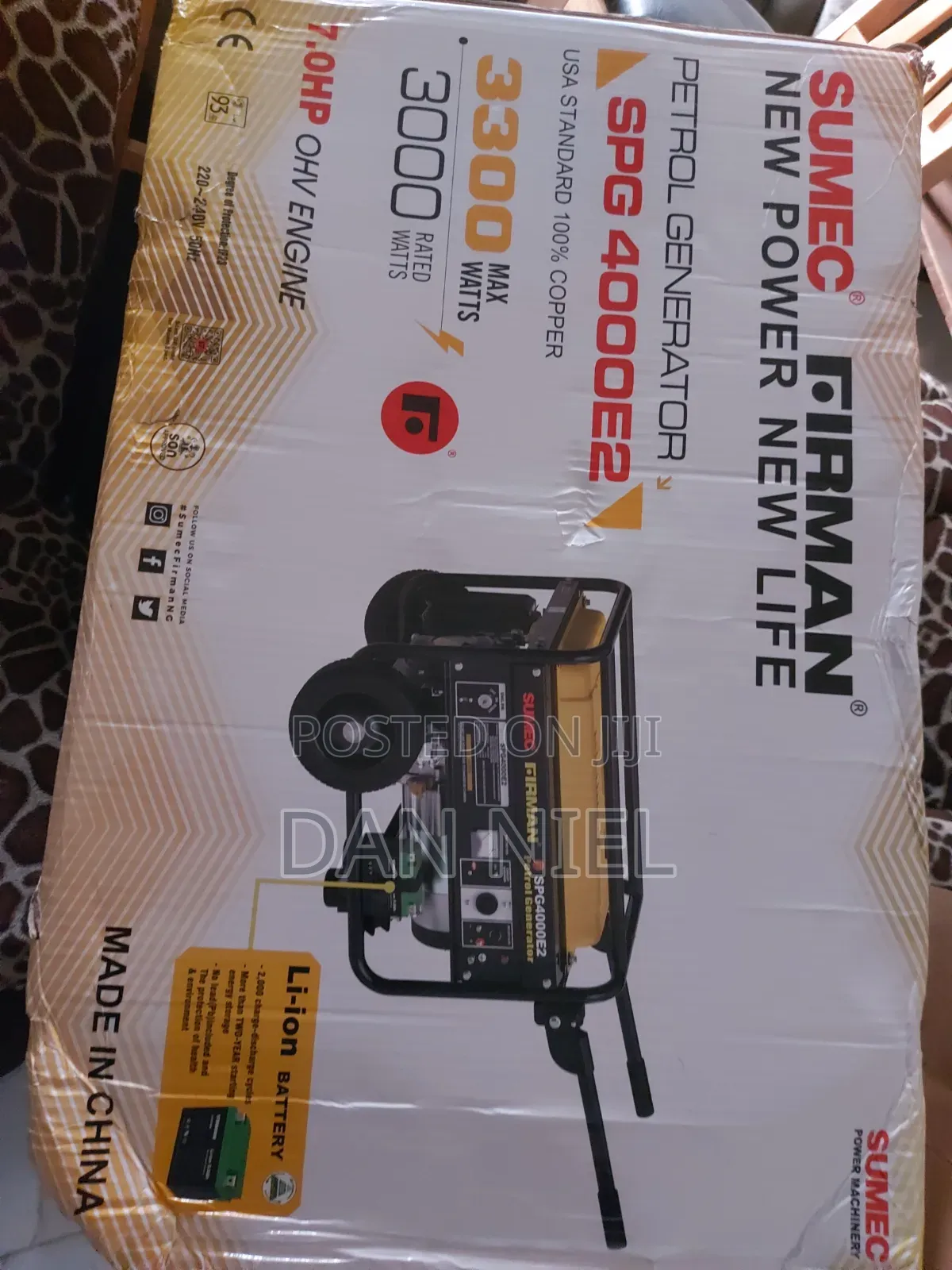 Generator for Sale Spg4000-E2
