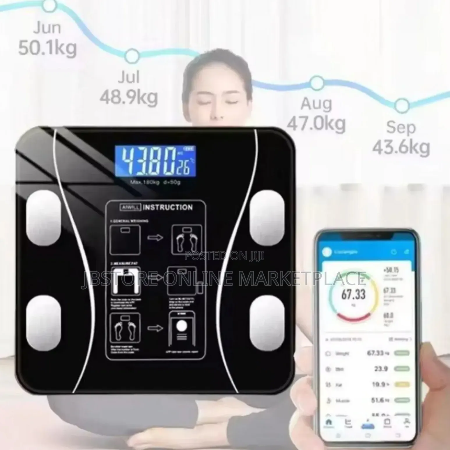 Quality Smart Digital Body Weight Scale With Bluetooth Connectivity