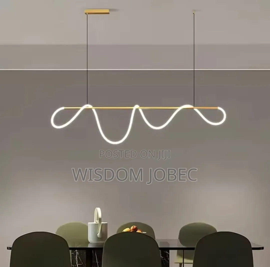 Black and Gold Led Chandelier