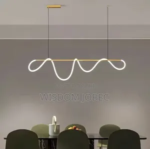 Black and Gold Led Chandelier
