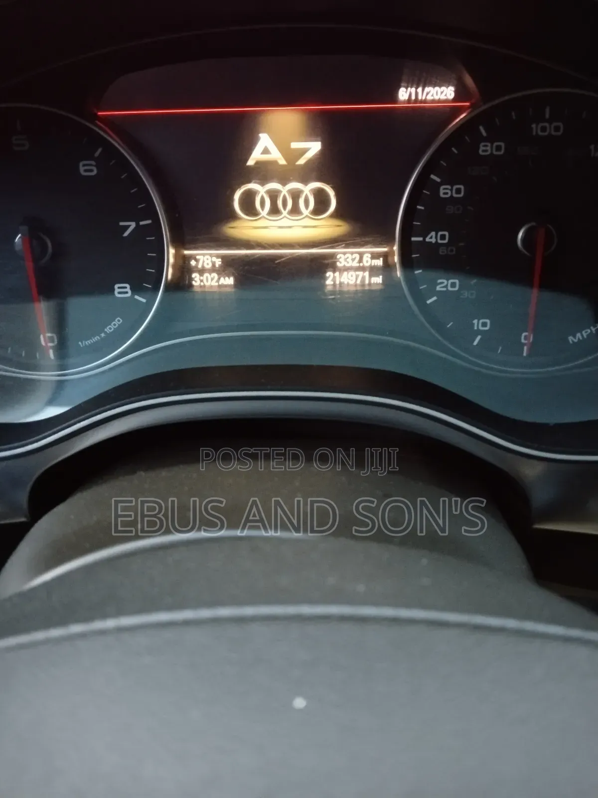 Audi A7 2012 Gray