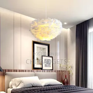 Feather Pendant Light or Feather Chandelier