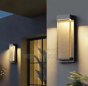 Led Glass Wall Lamp White and Warm White Light
