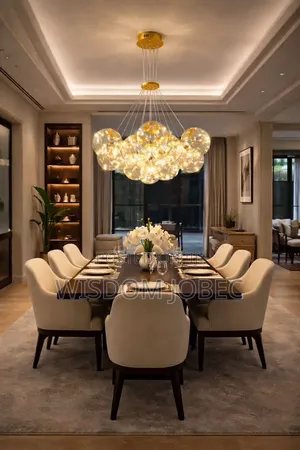 Gold Body Led Chandelier