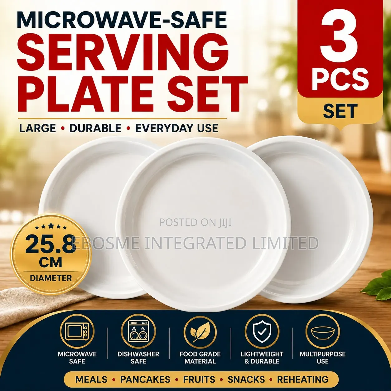 Microwave Safe Serving Plate