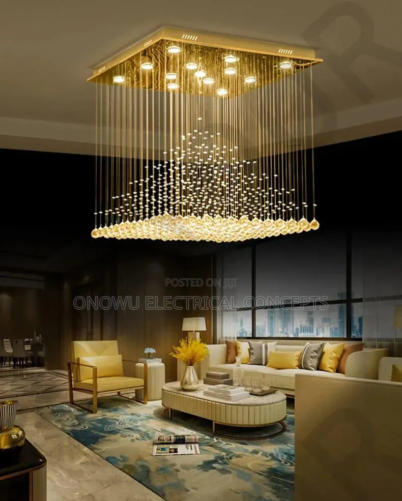 European Style, Duplex Building, Crystal, Simple, Large Chandelier
