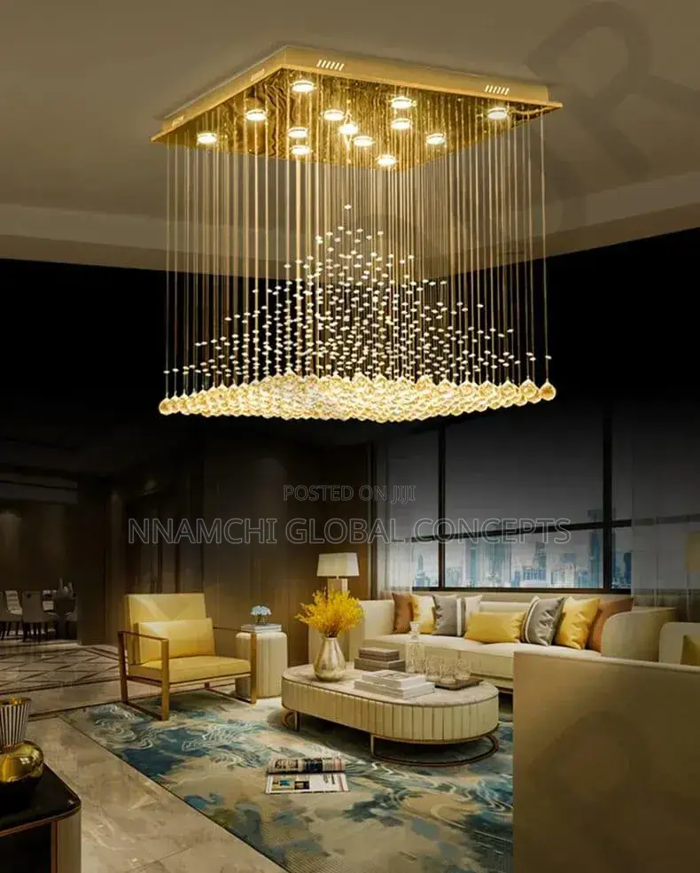 European Style, Duplex Building, Crystal, Simple, Large Chandelier