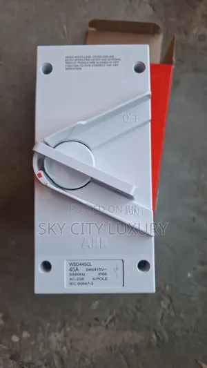 Original Abb 45amps Isolators Switch 4 Pole