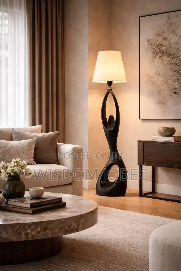 Modern Bulb Floor Black Body Lights Light