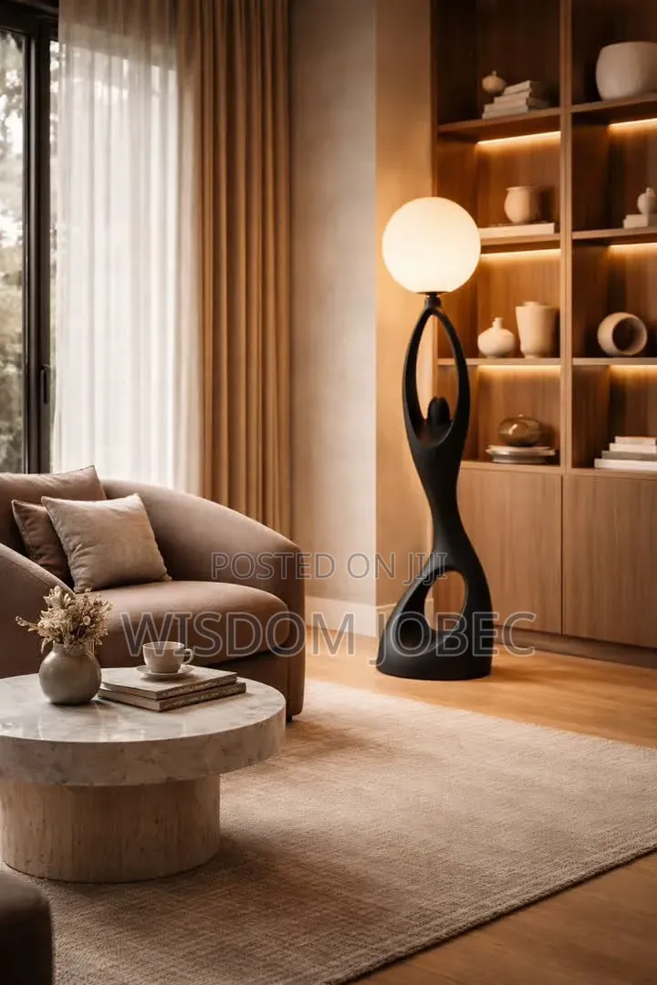Modern Led Floor Black Body Lights Light