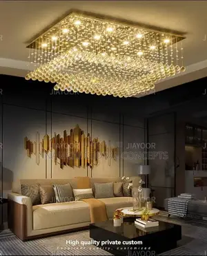 European Style, Duplex Building, Crystal, Simple, Large Chandelier
