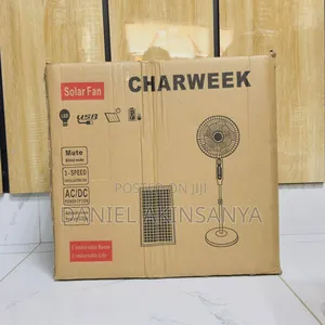 Dc and Ac Solar Rechargeable Fan