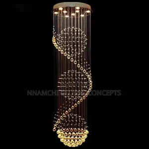 Modern Luxury Crystal Led Ceiling Lamp Lustrous Indoor Lighting