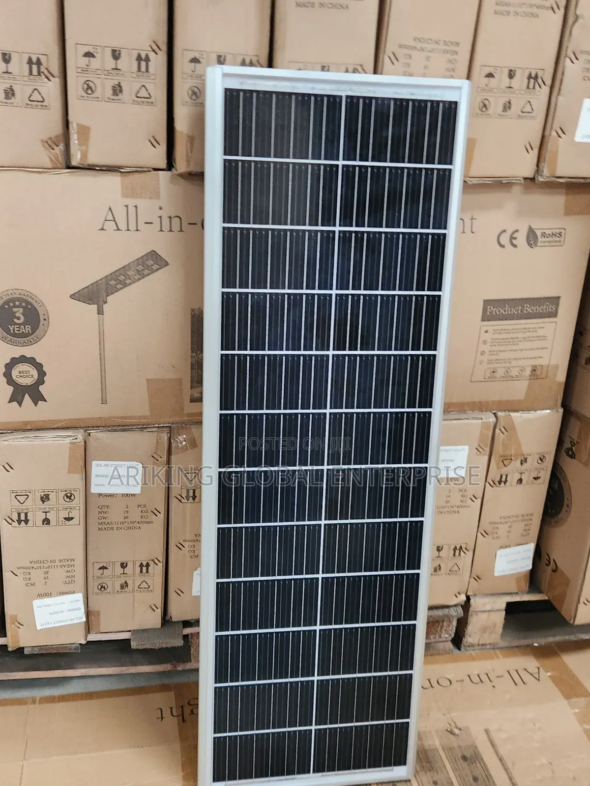 100w Industrial Solar Street Light ,10 Eyes