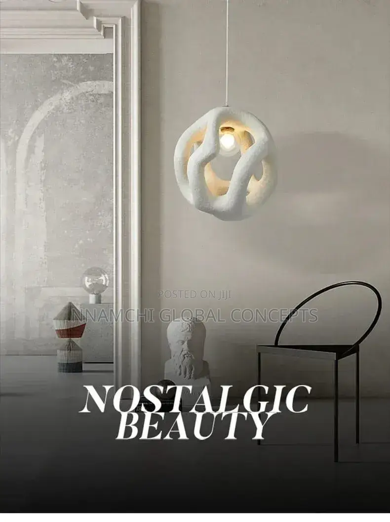 Modern Kitchen Dining Room Chandelier Lighting Ceiling Oval Bean Resin