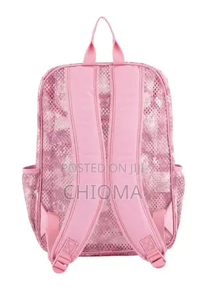 Eastsport Unisex Pro 16" Top Loader Mesh Backpack, Pink (Lightweight