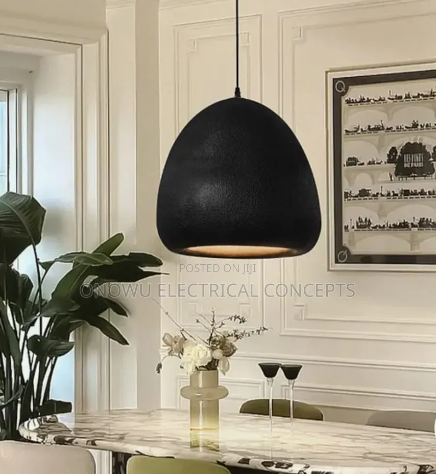 Modern Kitchen Dining Room Chandelier Lighting Ceiling Oval Bean Resin