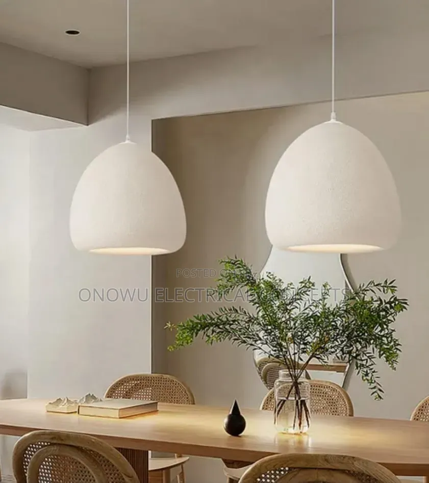 Modern Kitchen Dining Room Chandelier Lighting Ceiling Oval Bean Resin