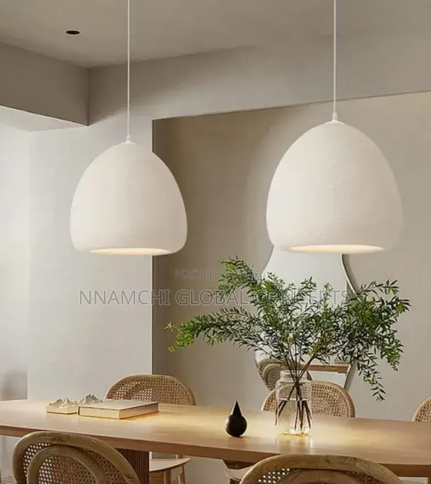 Modern Kitchen Dining Room Chandelier Lighting Ceiling Oval Bean Resin