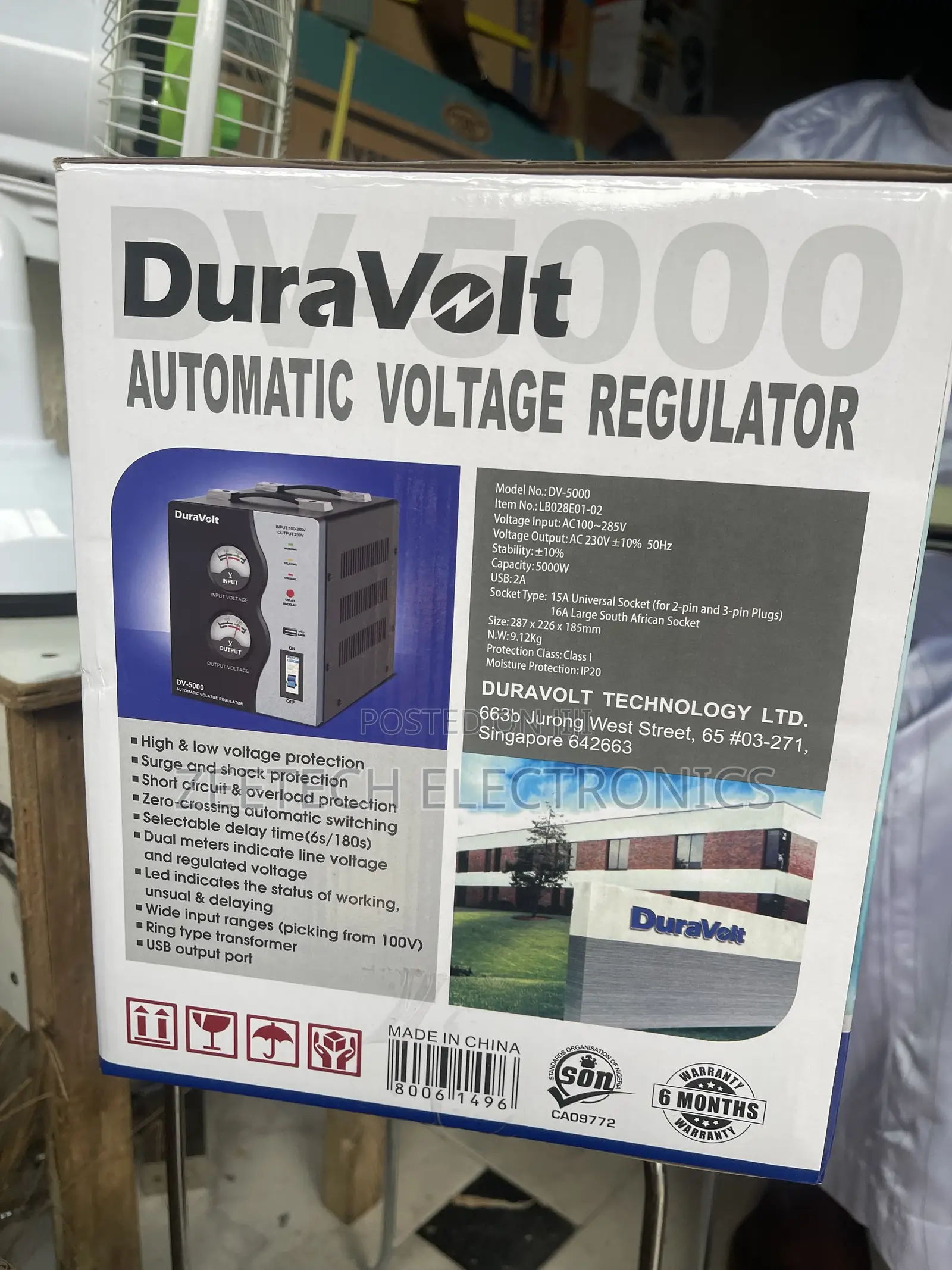 Duravolt 5000watt Floor Stabilizer
