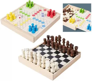 2in1 Ludo And Chess Set Table