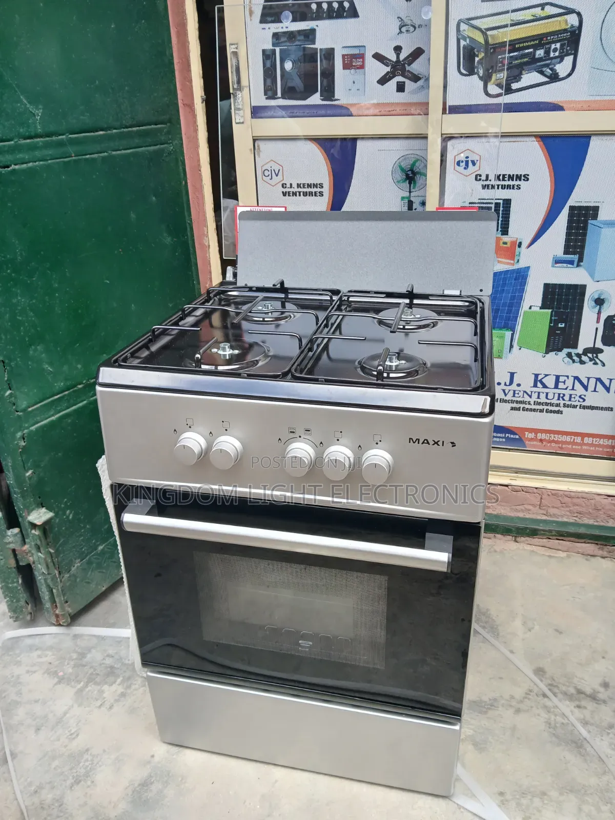 Maxi 4 Burners Standing Gas Cooker With Oven Grill Copper
