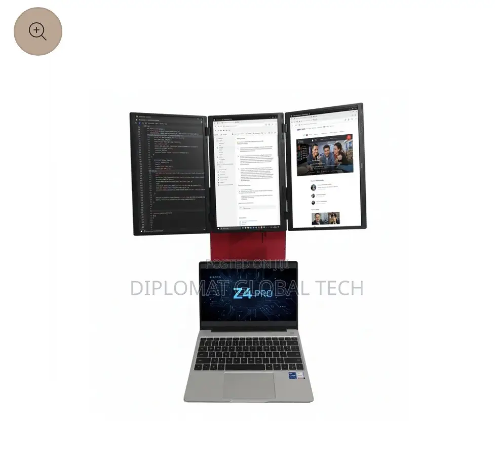 V2com Z4 Pro Quad Laptop Screen Extender, 15.6" FHD Portable Monitors