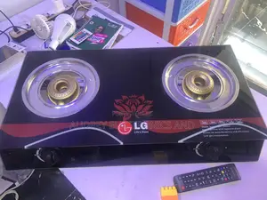 Original Lg Double Burner Tempered Glass Top Automatic Ignition