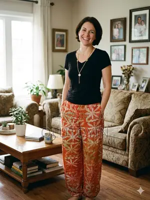 Adire Crepe Trouser