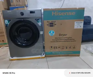 Powerful 8kg Hisense Dryer Dv1w801ut