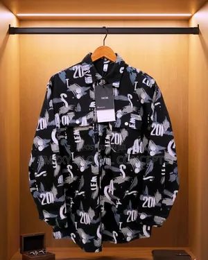 Casual Men Printed Denim Shirts.