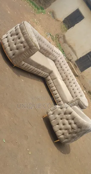 Brand New Luxury Curved Full Padded Section Sofa With Single Seater