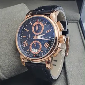 Montblanc Luxury Men Leather Wristwatch – Stylish, Durable Classy