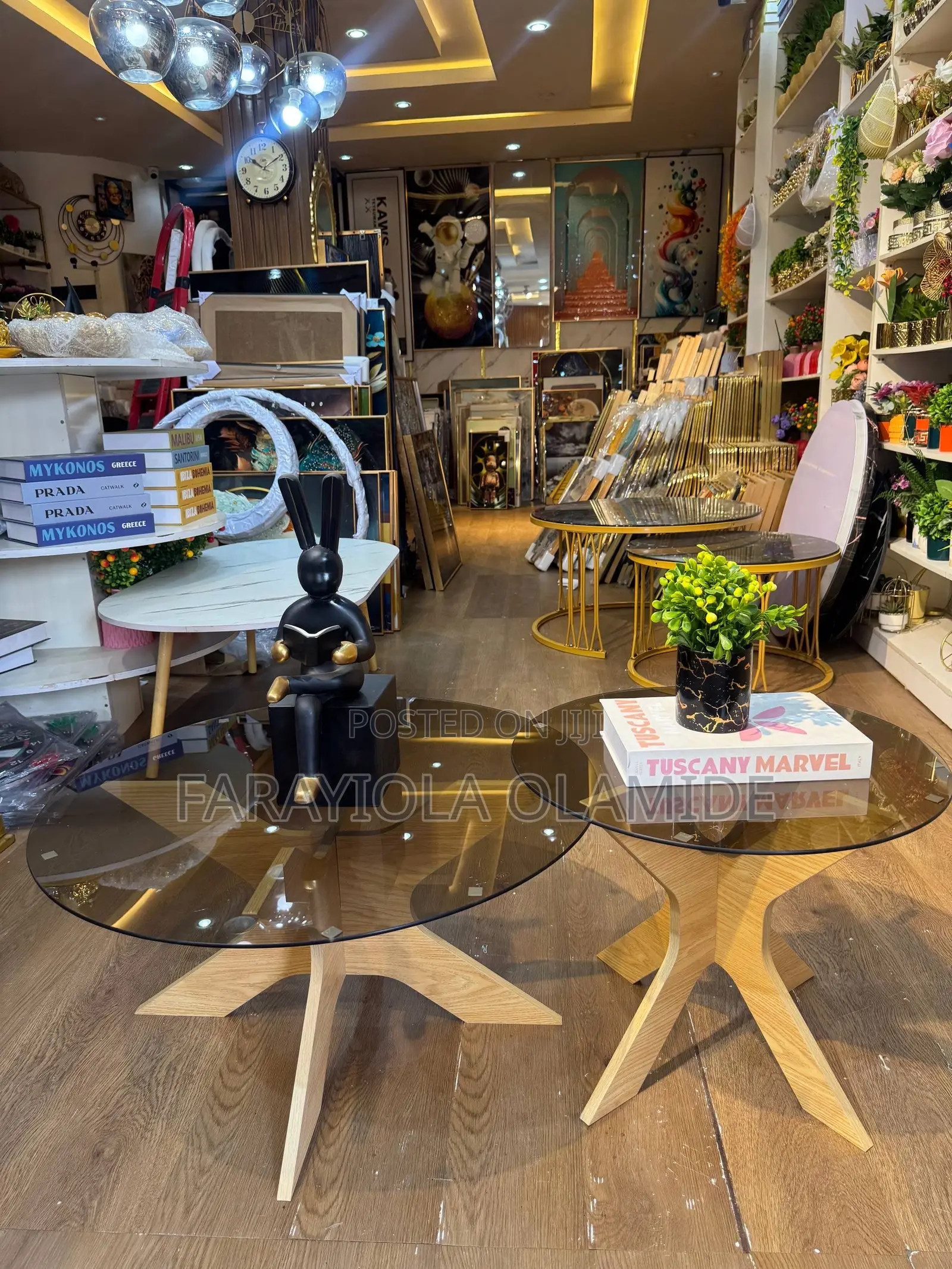 2in1 Glass Center Table