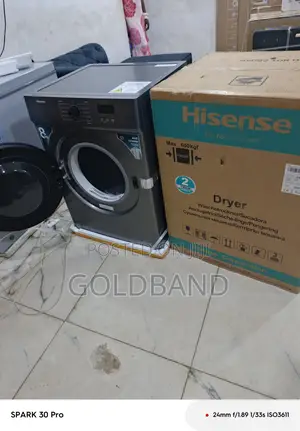 Hisense Dv1w801ut Dryer With Wide Opening Door