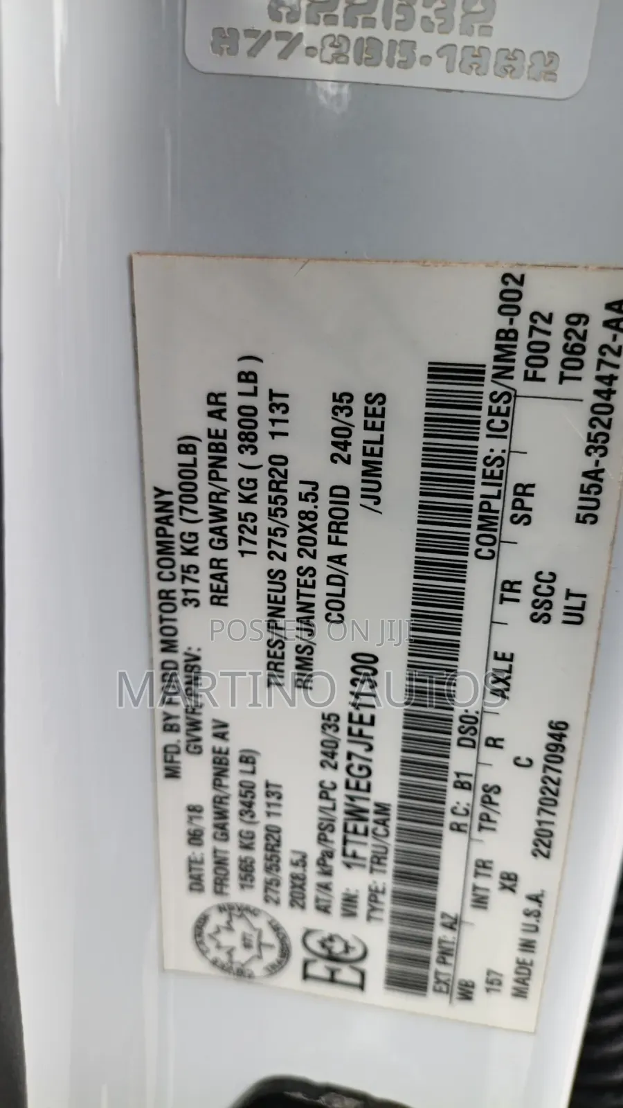 Ford F-150 2018 White