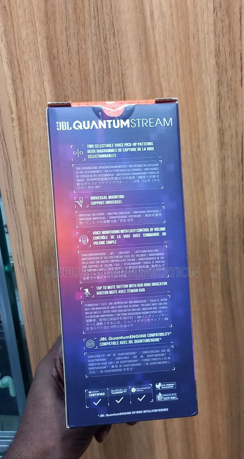 JBL Quantum Stream Dual-Pattern Usb Microphone