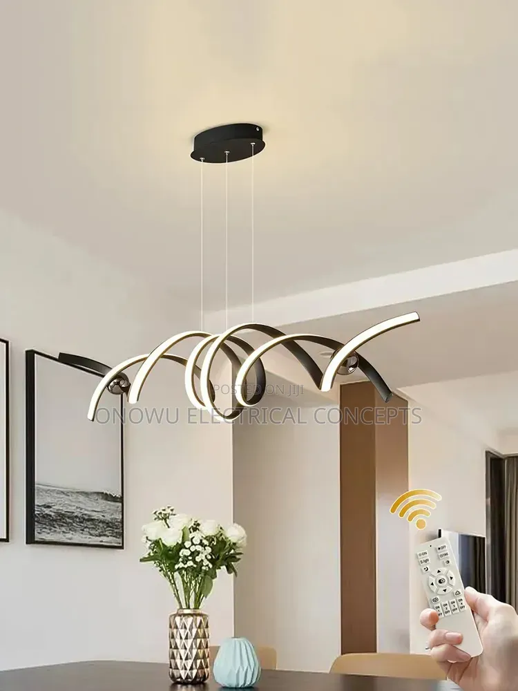Modern Simple Square Led Pendant Lights Lighting Living Dining
