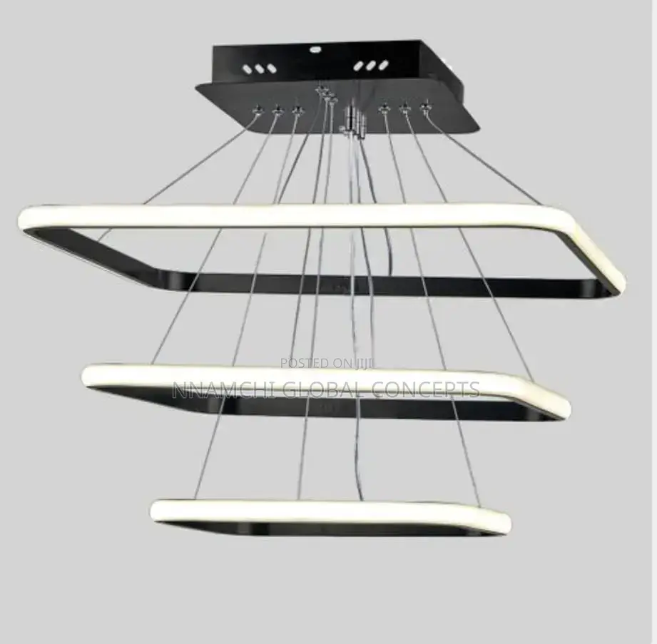 Modern Simple Square Led Pendant Lights Lighting Living Dining