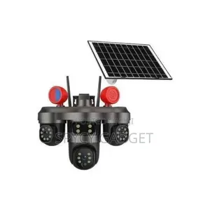 3 Lens 4g Solar PTZ Camera With Night Vision and Motion Detection