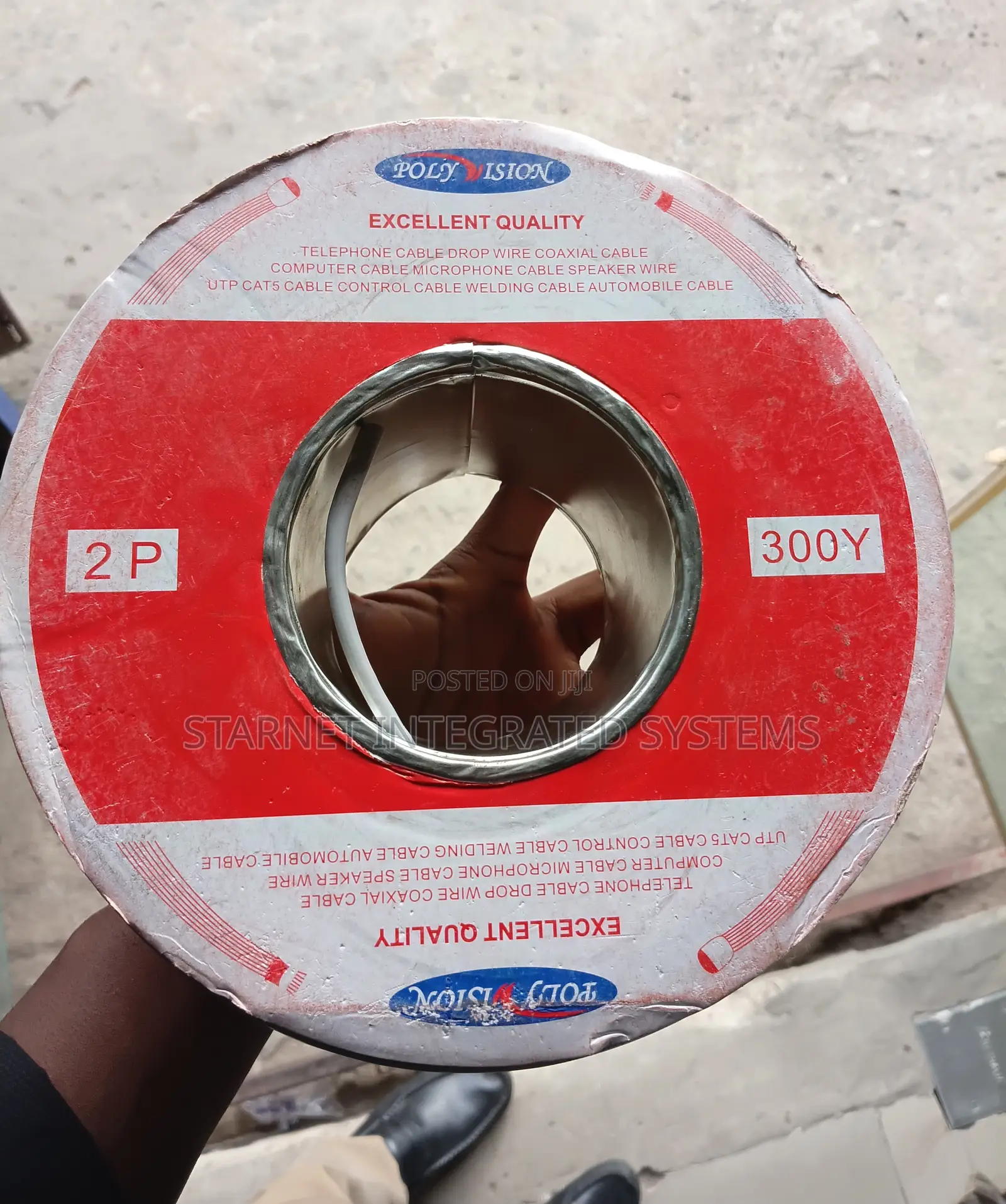 Polyvision 200meters 2 Pair Telephone Cable