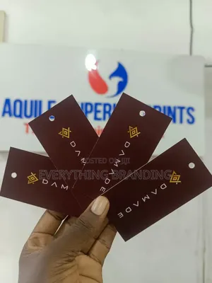 Custom Clothing Tags With Rope Printing for Fashion Stores