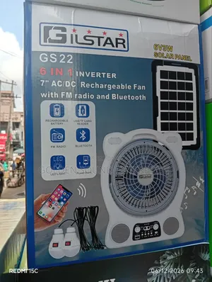 Gilsttar Desktop Portable Rechargeable Fan