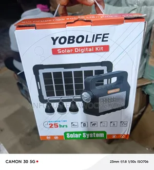 Yobolife Solar Digital Kit With 3 Bulbs And Solar Panel