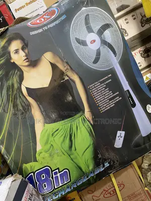 18inch Ox Rechargeable Fan With Double Battery
